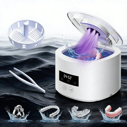 🔆 USB Rechargeable 50KHz Ultrasonic Cleaner - Ultimate Smile Protector!
