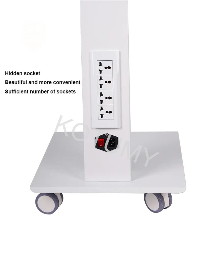 Beauty Salon Clinic Instrument Art With Socket Medical Cabinet Dental Trolley Mobile Portable Dental Trolley
