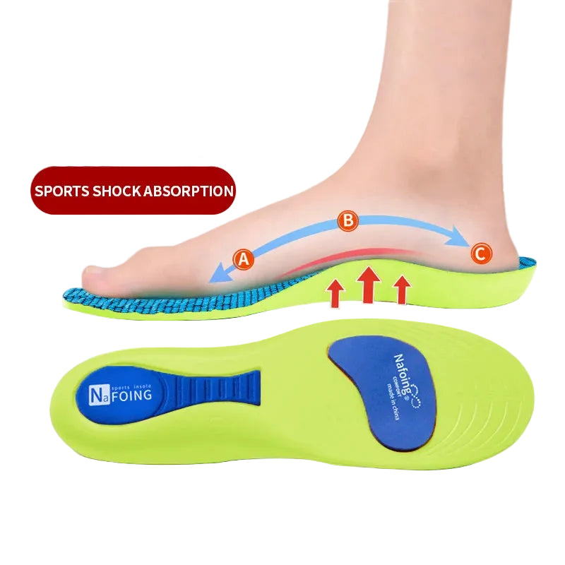 Orthopedic Insoles for Feet Sport Shock-absorbing Insole for Shoes Arch Support Plantar Fasciitis Templates Pads Men Women Sole