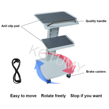 Beauty Salon Clinic Instrument Art With Socket Medical Cabinet Dental Trolley Mobile Portable Dental Trolley